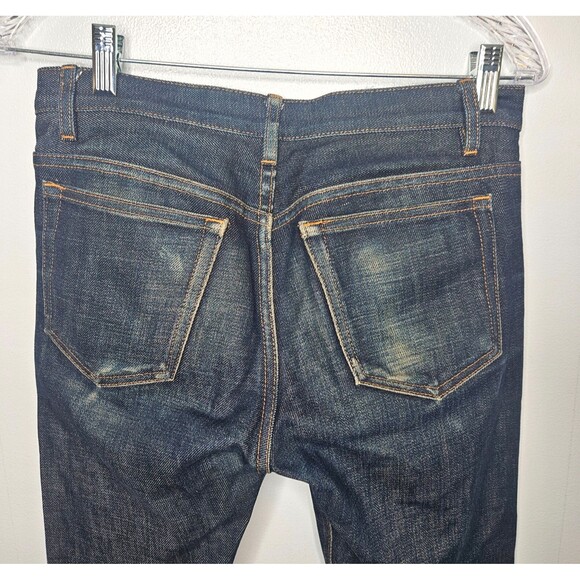 A.P.C. Petit Standard Jeans 27x33 Selvedge Japanese Distressed Straight Slim - Picture 6 of 12